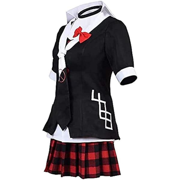 Anime Junko Enoshima Cosplay Kostym Polyester Uniform Kostymdräkt M