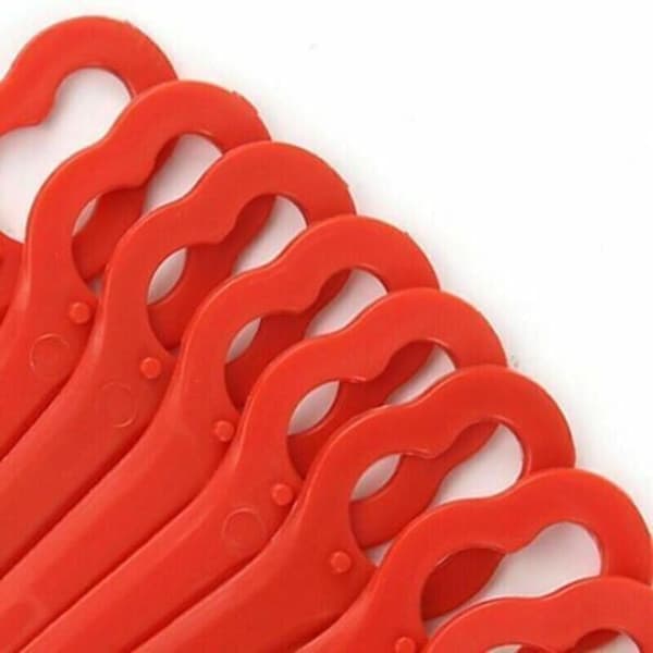 Pakke med 100 erstatningsplastblader for Florabest LIDL gresstrimmer FRTA 20 A1.FAT 18B3. FRT18A.
