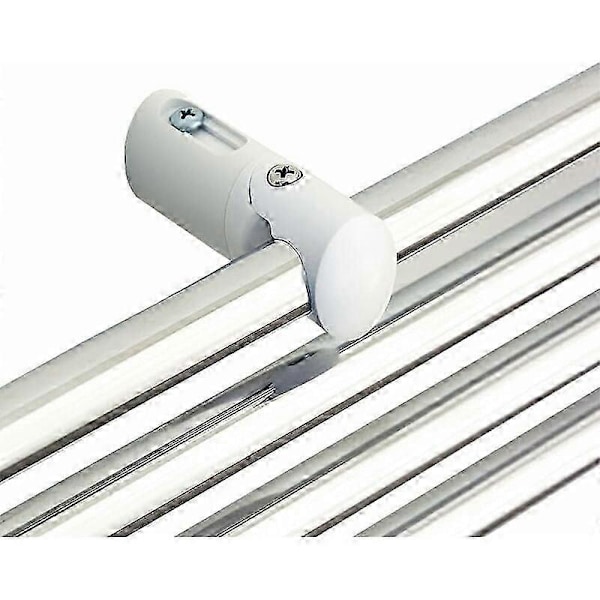 Erstatningsbraketter for radiator, Håndkletørker, Hvit veggmontering, Justerbar avstand, Egnet for rette eller buede baderomsradiatorer Walkbee