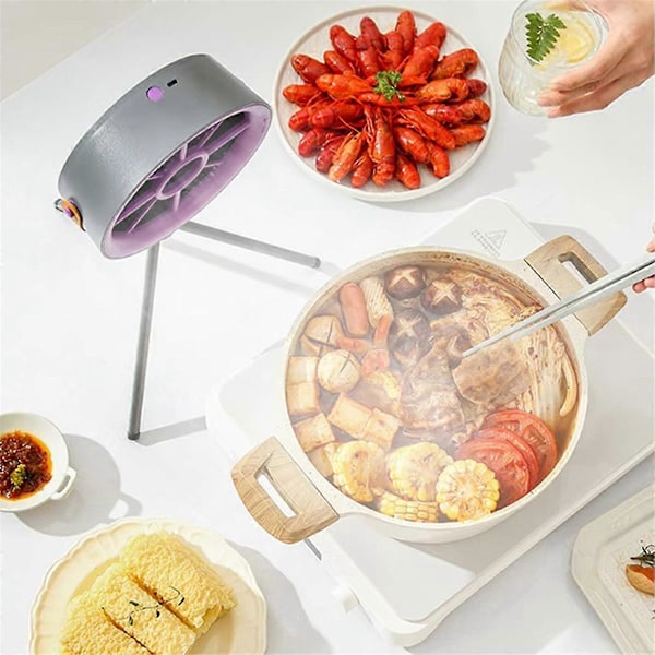 Pöytämallinen liesituuletin irrotettava keittiön tuuletin 3-nopeuksinen mini-liesituuletin sisä BBQ Ho -käyttöön