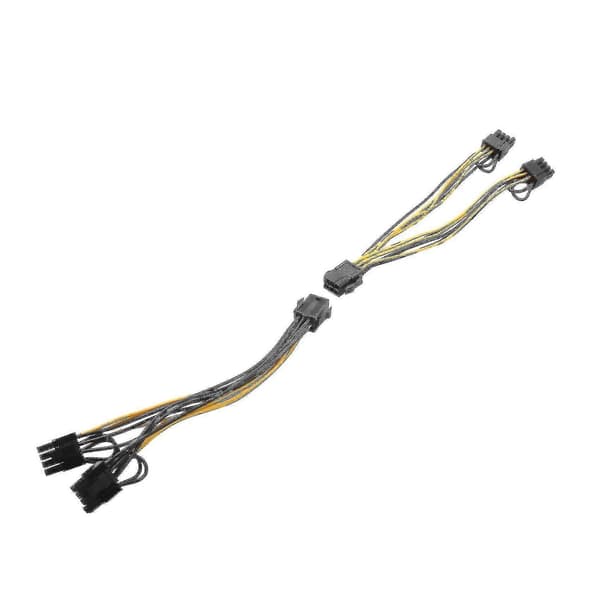 20 stk. Pci Express Strømadapter Gpu Vga Y-splitter Forlængerkabel