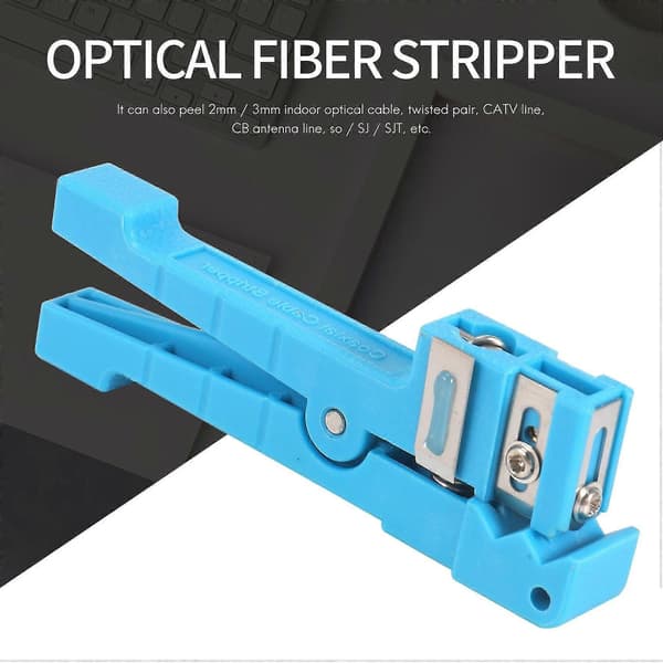 45-163 Fiberoptisk Stripper Mid Span Kabelkutter Løst Rørkutter Blå