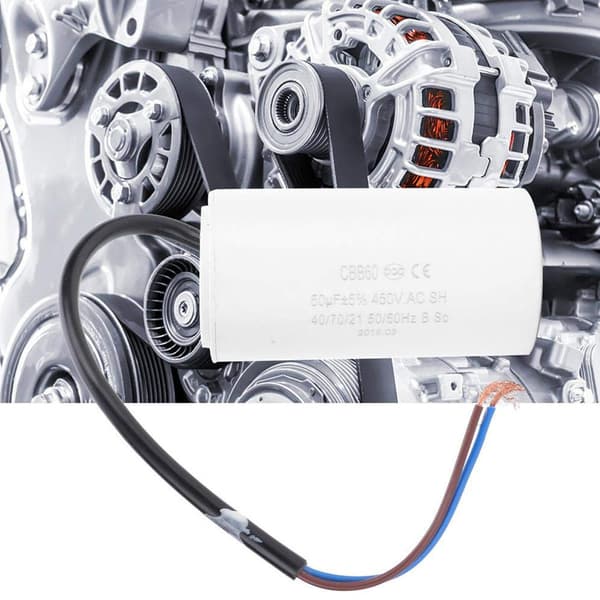 CBB60 Motorstartkondensator 450V 50uF Mikrofarad Kondensatorkabel