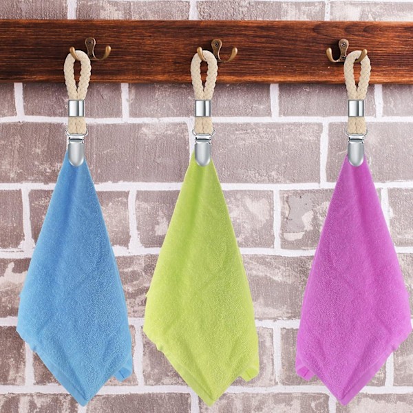 4-pack Beige Handduksklämmor Hängande Handduksklämmor Sömlös Handdukshängare Handduksklämmor Badrum Handduksklämmor Hängande Handduksklämmor