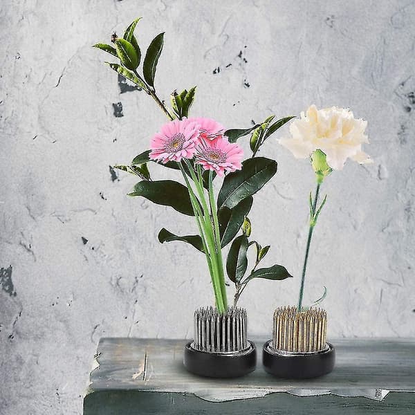 Kenzan Rund Blomsterarrangement Nål, Kobber Rustfritt Tilbehør