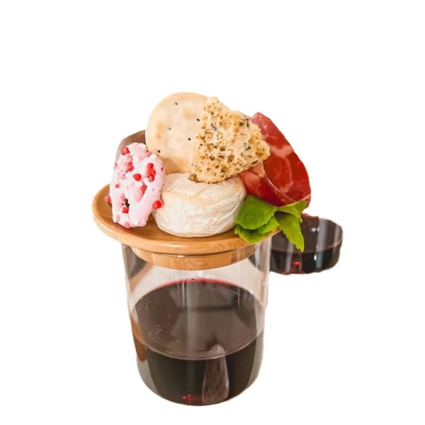 Ny vinglass Charcuterie Topper Trevinunderlag