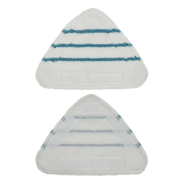 3 stk Dampmopputskiftbare Puter Trekant Vaskbar Klut Rengjøring Gulv Mikrofiber Mopphode Pute Damp