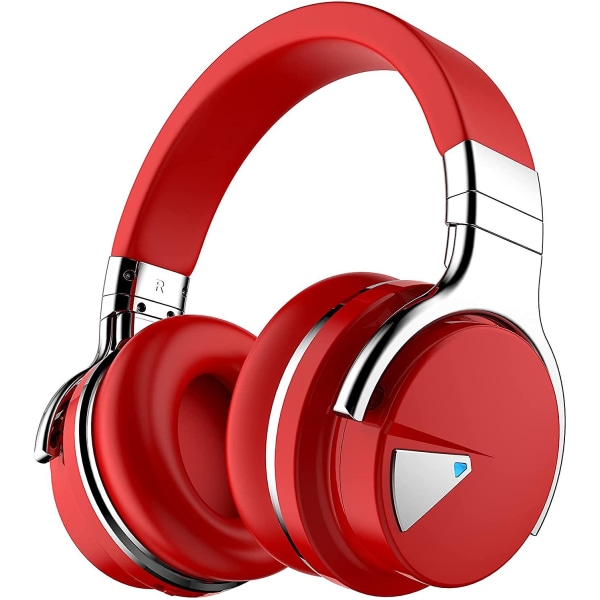 Aktiva brusreducerande hörlurar Bluetooth hörlurar Red