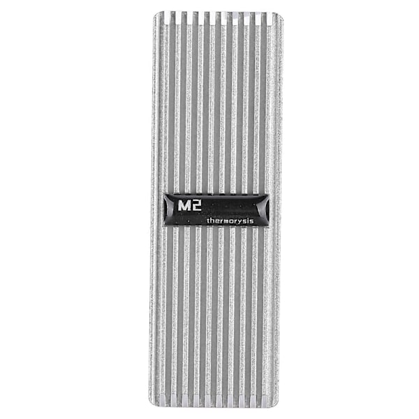 Solid State Harddisk Køleplade Termisk Pad SSD Alt Aluminium Køledele 2280 M2 Sølv