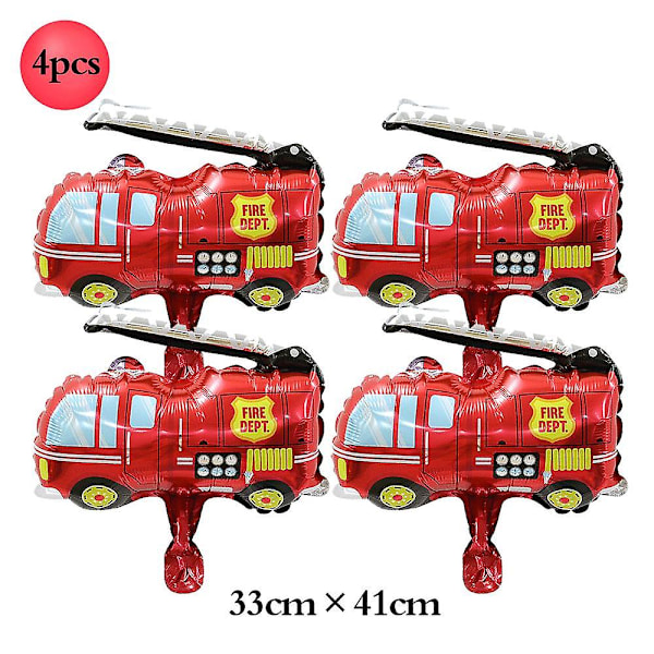 36/24 tums brandballonger 3d kartong Flame Halloween lägereld Barn Brandman Tema Födelsedagsfest Lägereld Jaktdekorationer 4pcs8