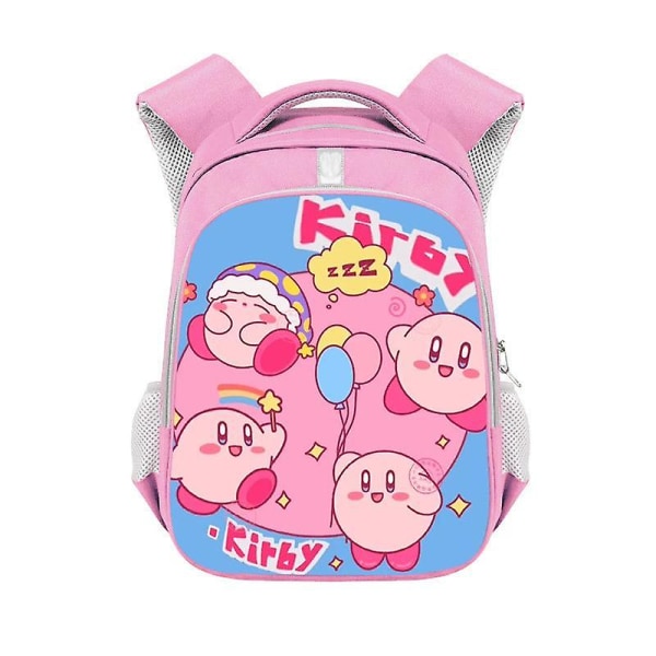 Kirby Barn Ryggsäck Pojkar Ryggsäck Tecknad Anime Studentbok Väska Barn Flickor Skolväska Barn Ryggsäck Födelsedagsfest Present Kirby-13