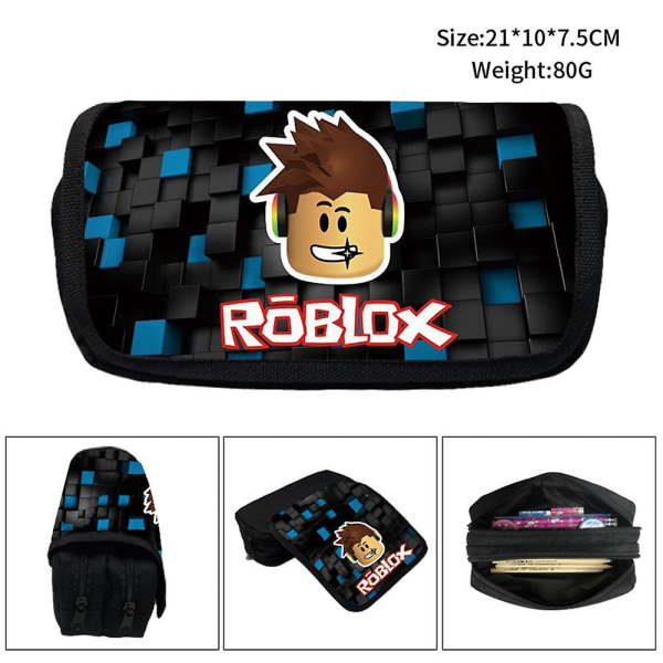 Roblox Game Stor kapacitet Case Pennfodral Pen Organizer Pappersväska För Barn Pojkar Flickor Presenter style 3