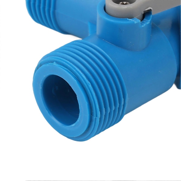 Kran Y-splitter 2-veis 2 ventiler Slangesplitterkobling for hageslangekran EU-standard 4 stk blå