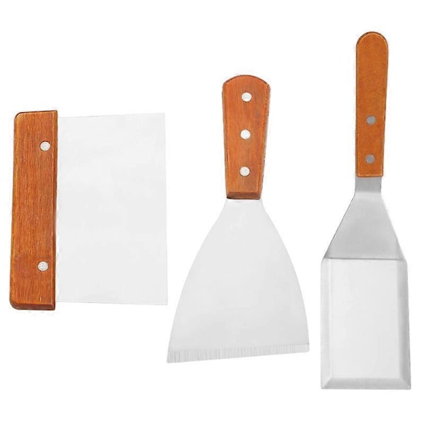 Set med 2 stekspadar för grillning A)