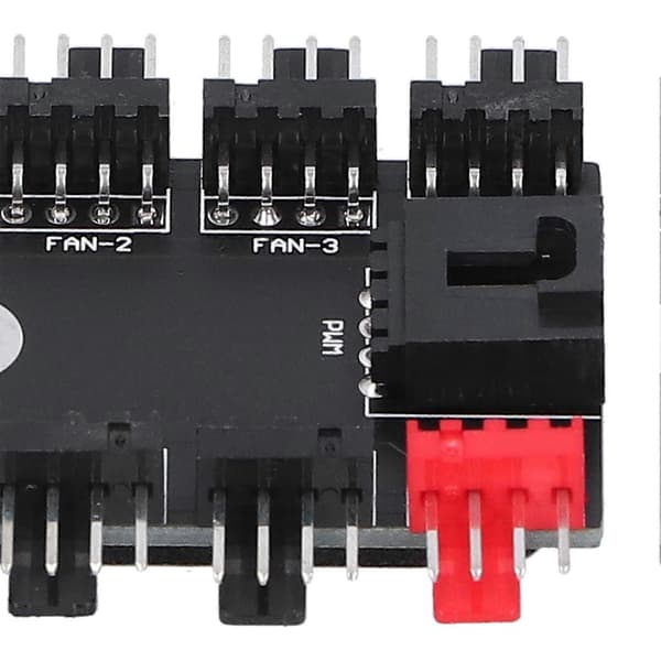 Chassis Fan Hub 4Pin Interface 10-vejs Splitter Hastighedscontroller Computerudstyr 12V
