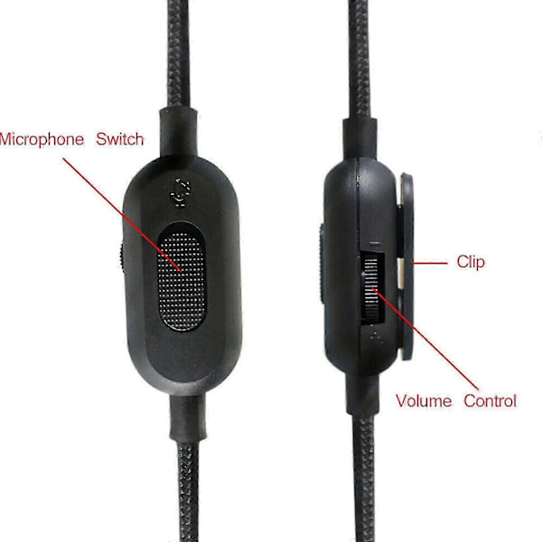 Erstatningskabel for Logitech G433/233/g Pro/g Pro X/hyperx Cloud Alpha/xbox One