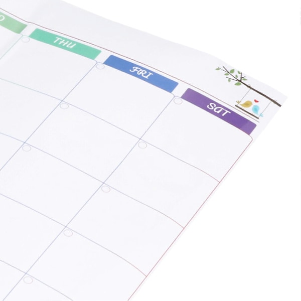 Månedlig Plan Whiteboard Klistremerker Selvklebende Gjenbrukbar Fleksibel Whiteboard Klistremerke for Kontor Undervisning Kjøleskap