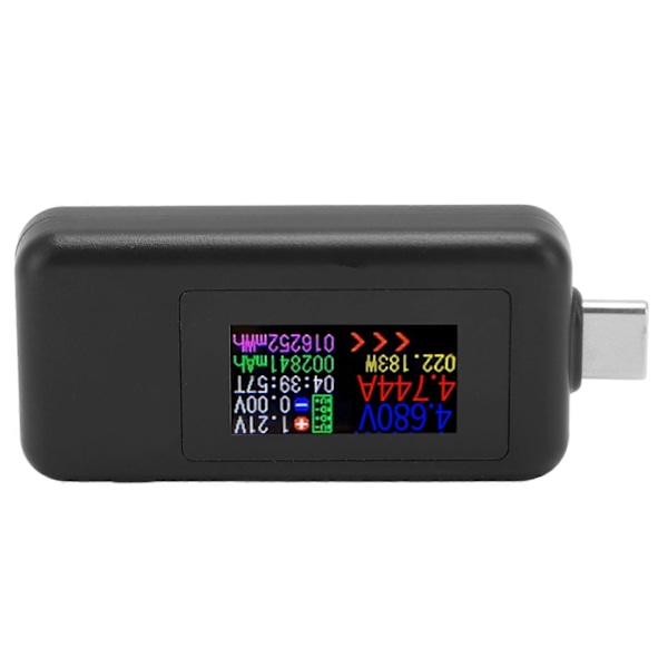 USB Strømspenning Ladedetektor HD Fargeskjerm PD Kompatibel Toveis USB Type C Lader Tester