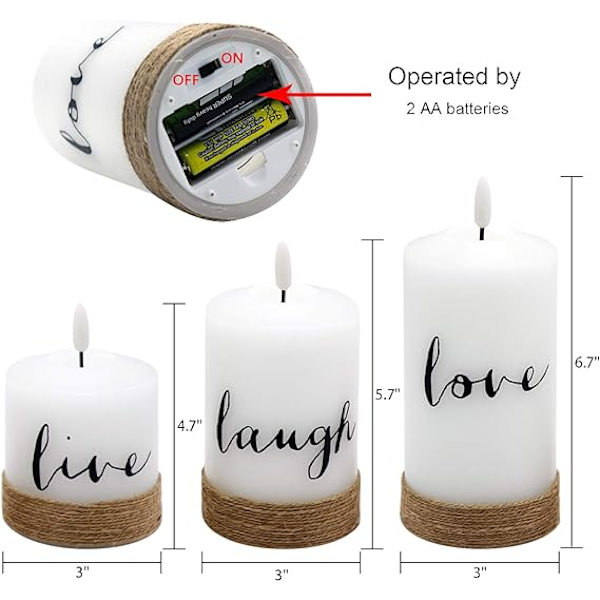 Halloween flamlösa votive ljus Färgskiftande, batteridrivna LED små ljus för halloween heminredningspresenter (paket med 6, 1,5" x 2")