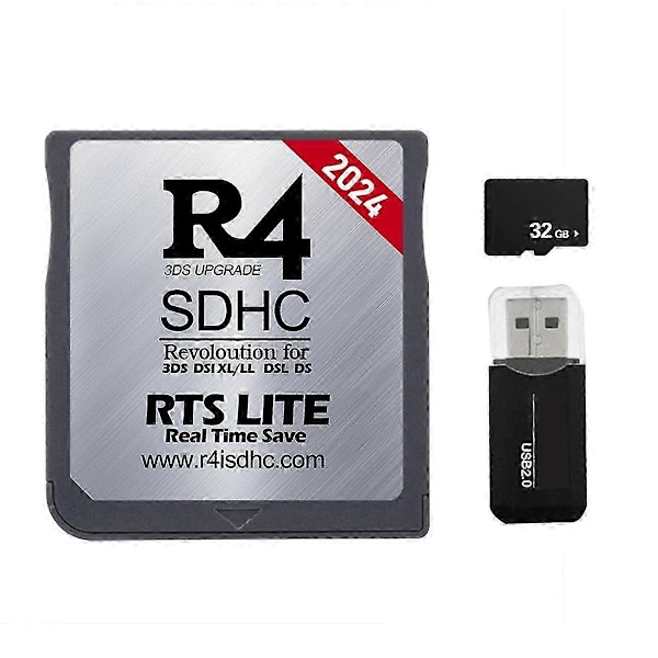 2024 R4 Kort R4 SDHC Adapter Flashkort 32G 300 i 1 kompatibel med DSL XL/LL Secure Digital Memory Card Game