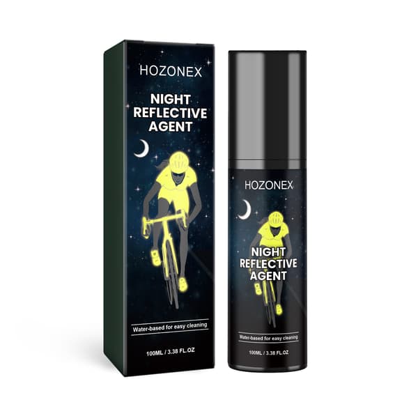 Selvlysende refleksspray — Lysende fluorescerende spray til cykler, tøj og dæk (gul)