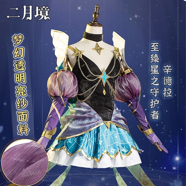 Syndra Outfits Halloween Carnival Party Kostym Cosplay kostym XL