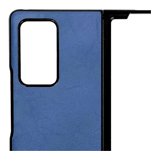 Läderfodral för Samsung Galaxy Z Fold 2 Mobiltelefon Anti Fall Skyddsfodral Blå