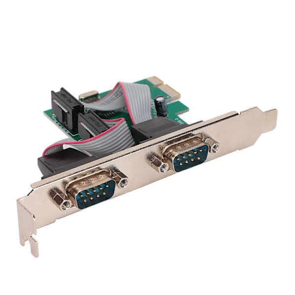 Pcie Utvidelseskort PCIE Serielt Kort Datamaskin Stasjonær COM Port PCIE til RS232 Grensesnitt Dobbelt Serielt Port Utvidelseskort
