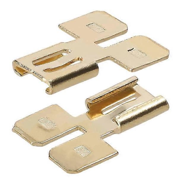 [通拓商品] Dubbla Spadkontakter Set Snabbkoppla Elektriska Dubbelriktade Terminaladapter Kit Mässingsterminal