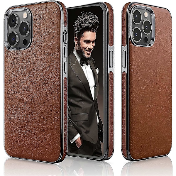 Iphone 13 Pro Max Skal, Business Slim Classic Fodral HerrBrun