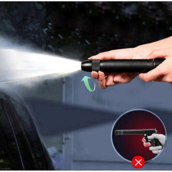 Metall Lång Stång Sprinkler Munstycke, Multifunktionell Högtrycksmunstycke Spruta