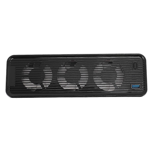 Spillekonsol Køleventilator Justerbar Støjsvag Køletilbehør med LED-lys og USB3.0 Hubs til PS5 Gammel Disk og Digital Edition Sort