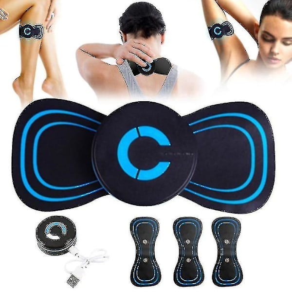 Tflycq Elektromagnetisk Wave Ben Massager Mini Cervical Massager 6 lägen justerbar för smärtlindring