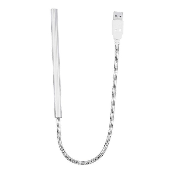 Kannettava Tyylikäs Kirkas USB 10 LED-lampun valo PC:lle/kannettavalle tietokoneelle, hopea