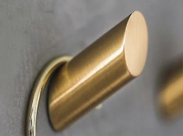 Messingkrog til væg, badeværelseskrog
