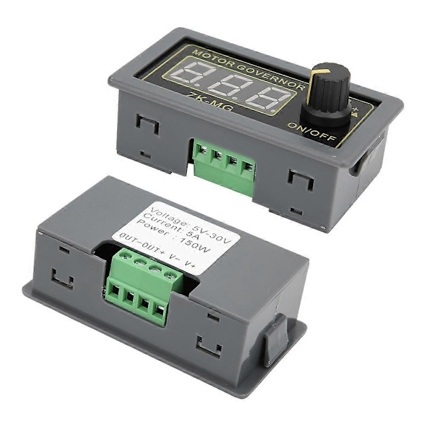 DC Motorstyring PWM Motorhastighedsregulator LED Lysdæmper Digitalt Display Encoder 5V 12V 24V