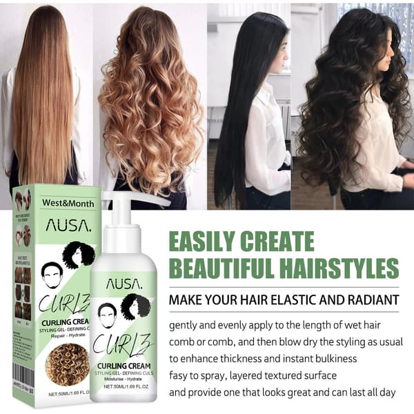 Curl Elasticizer: Krølledefinerende, Fluffy, Sterk og Krusreduserende Hårpleie