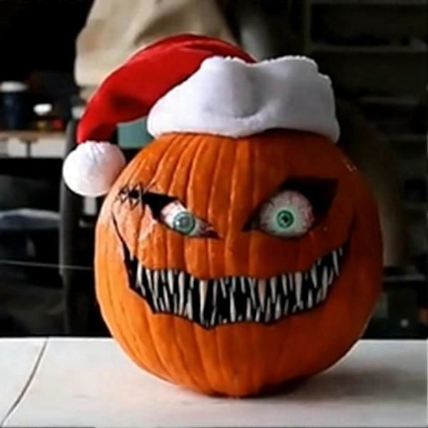 Skråøjede Græskar Ornamenter Resin Håndværksdekorationer Bar Halloween Dekorationer til Stuer