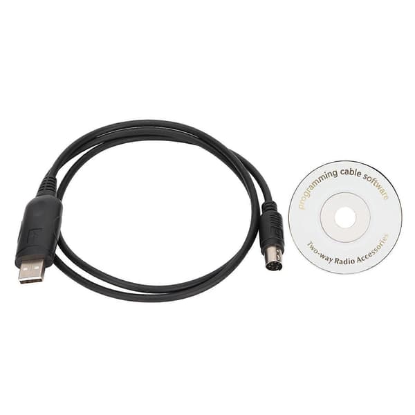 Skrivefrekvenskabel 8-benet Mini DIN-stik Stabil USB-programmeringskabel til FT100D FT817 FT857 FT897 CT62