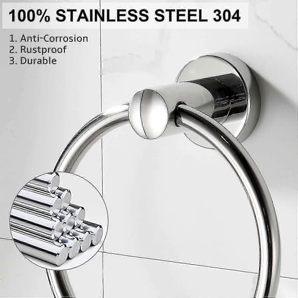 FFY Håndklering Moderne Stil Rustfritt Stål 304 Krom Baderomstilbehør (Håndklering)