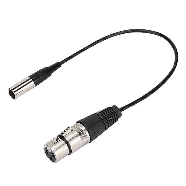 Mini XLR 3-pin han til XLR 3-pin hun aluminiumsfolie skærmet kobbertråd lydkabel