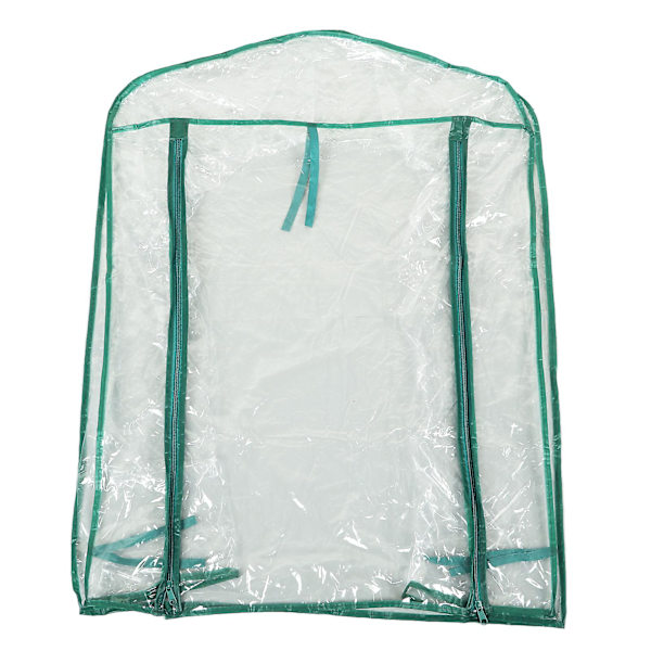 Ersättningsöverdrag för växthus Transparent PVC 69x49x92cm Mini Växtskydd för 2-våningshyllor