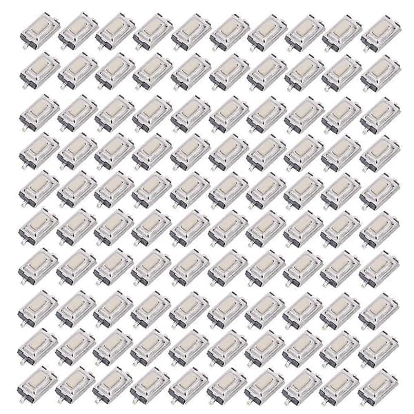 100 st Momentär Taktil Knapp Hög Känslighet Snabb Respons SMD 3 x 6 x 2.5mm