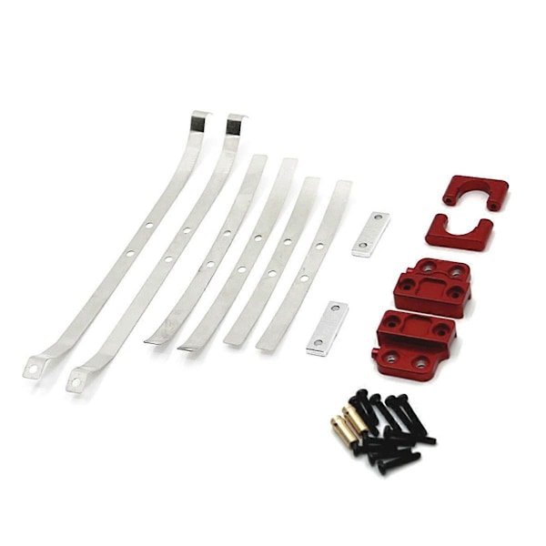 För MN 1/12 MN82 LC79 RC Bil Reservdelar Metall Uppgraderad Bakaxel Fjäderfästen Kit Röd