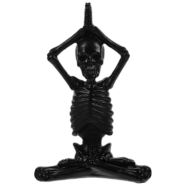 Jooga Luuranko Patsas Halloween Luuranko Figuriini Meditoiva Pöytä Keräilyfiguriini