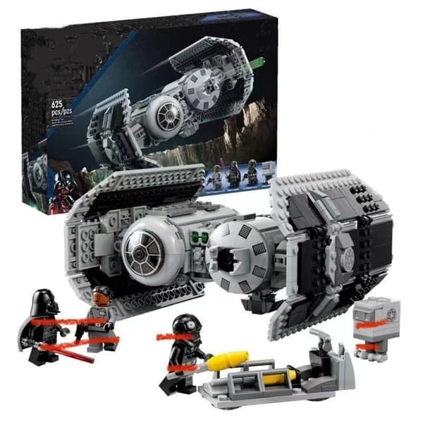 Star Wars Titanium Bomber Starship Lille Partikel Byggeklods Legetøjsmodel