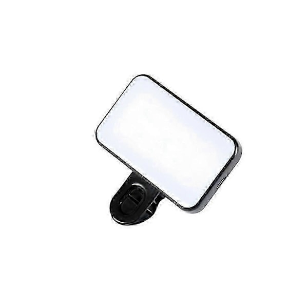 1/2 stk. Bærbar Mini Selfie Fill Light Genopladelig 3 Tilstande Justerbar Lysstyrke Clip On Til Mobiltelefon Computer Fill Light