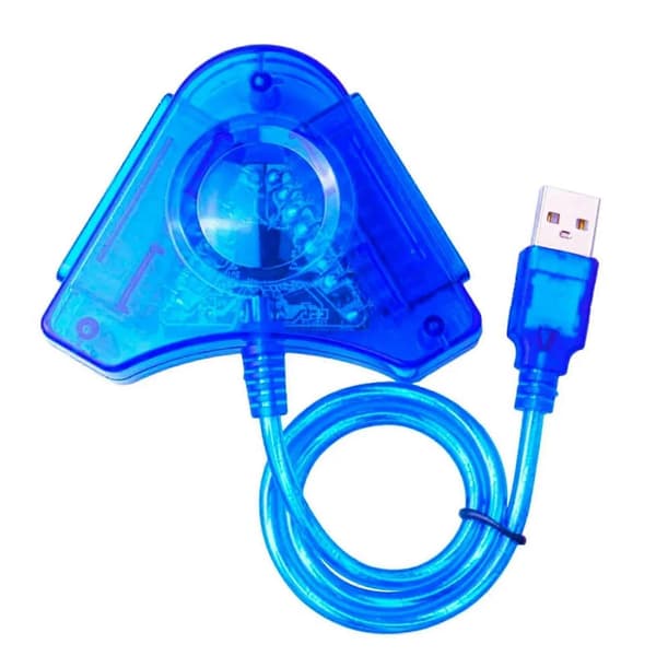 för PS2 till PC Konverter Plug and Play 1 PC Dator till 2 för PS2 Adapter Konverter Kabel för WIN98 XP 7 8