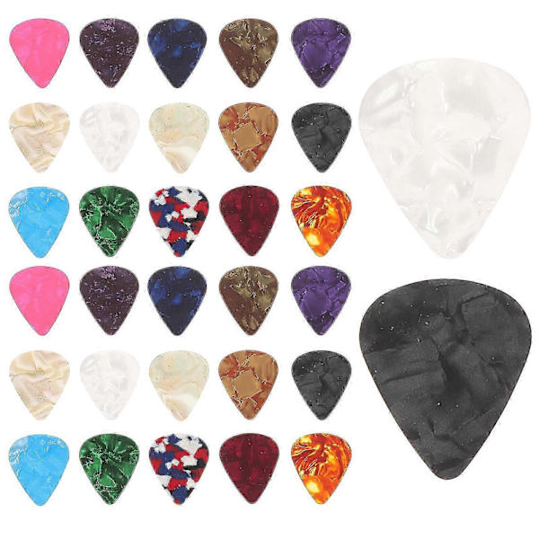 32 st Gitarrplektrum Elektriska Gitarrplektrum Basplektrum Ukulele Plektrum Gitarrdelar