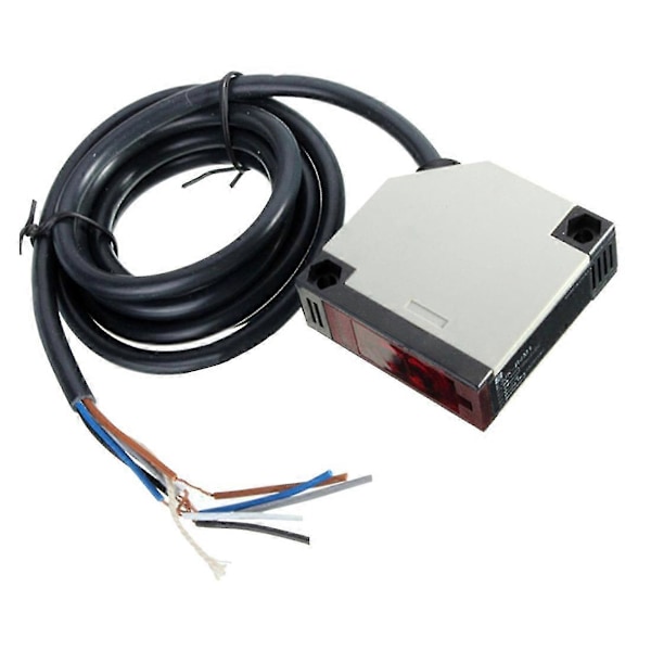 Spekulär Reflektion Fotoelektrisk DC12-24V 3A E3JK-R4M1 Sensor Switch m/Skruvar